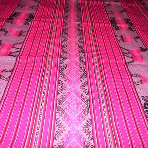Pink   Tapestry Manta Lamas Designs - Picture 3 of 4